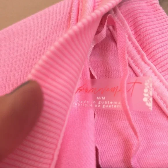 ❌SOLD!❌ NEW! FREE PEOPLE MOVEMENT MEDIUM Hot Shot Tee Romper PINK LEMONADE Short - Picture 13 of 17